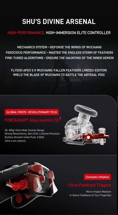 Геймпад Flydigi APEX 5 Black +Док-станція Windows Android Nintendo iOS