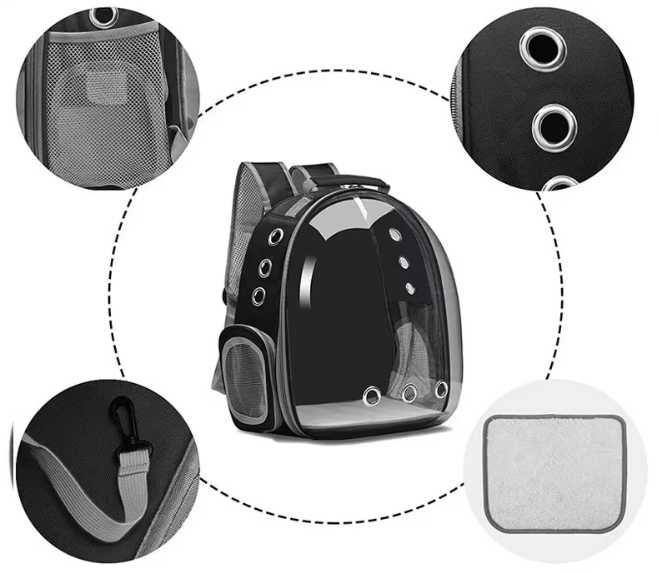 Transporter plecak dla kota, psa lub królika – torba, kojec, nosidełko