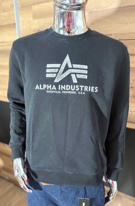 Bluza Męska Alpha Industries czarna rozmiar L
