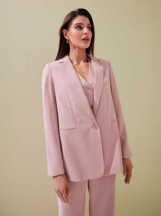 Pastelowy komplet MOHITO marynarka + spodnie XXS/XS