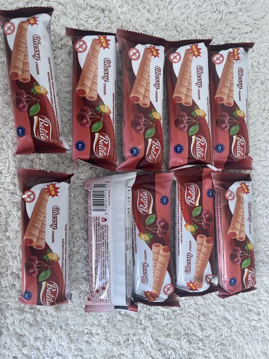 Balila alaska rurki kukurydziane wisniowe bez glutenu