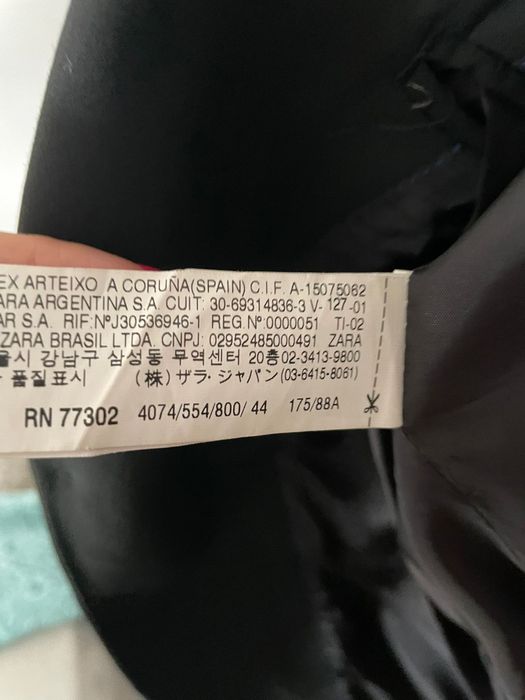 Fato Preto Zara Basic Man