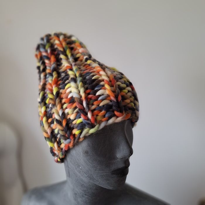 Czapka beanie wełna merino