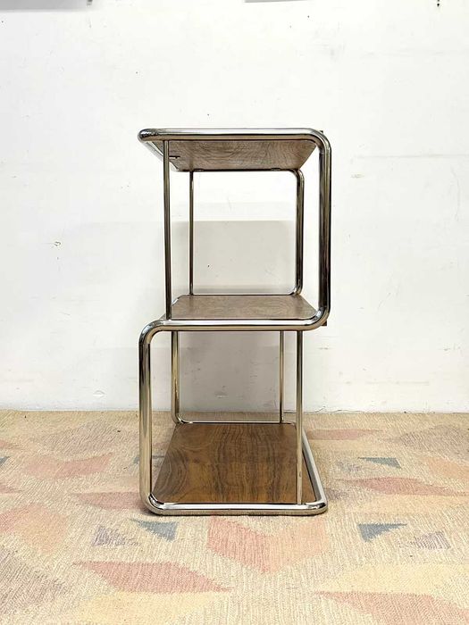 Regał/stolik na winyle, bauhaus, vntg, mid-c