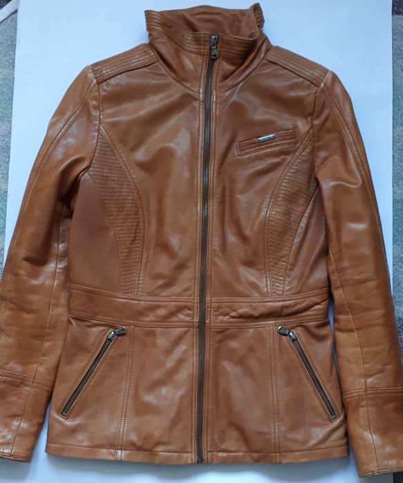 Kurtka skórzana damska, marki Ochnik, używana, XS