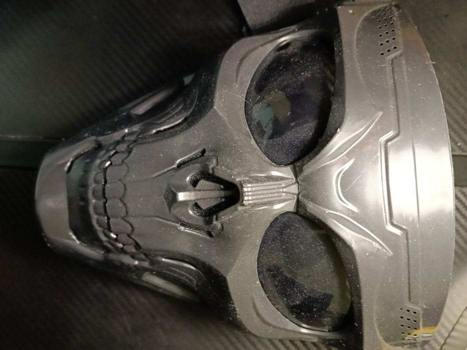 Maska czaszka czarna