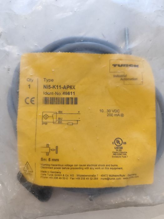 Czujnik TURCK Ni5-K11-AP6X