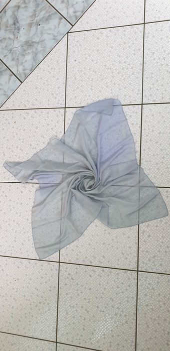 Apaszka jedwab naturalny 100% - błękitna