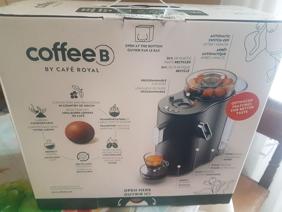 Кавоварка автоматична CoffeeB Royal Globe ECO капсульна , Чорна НОВА