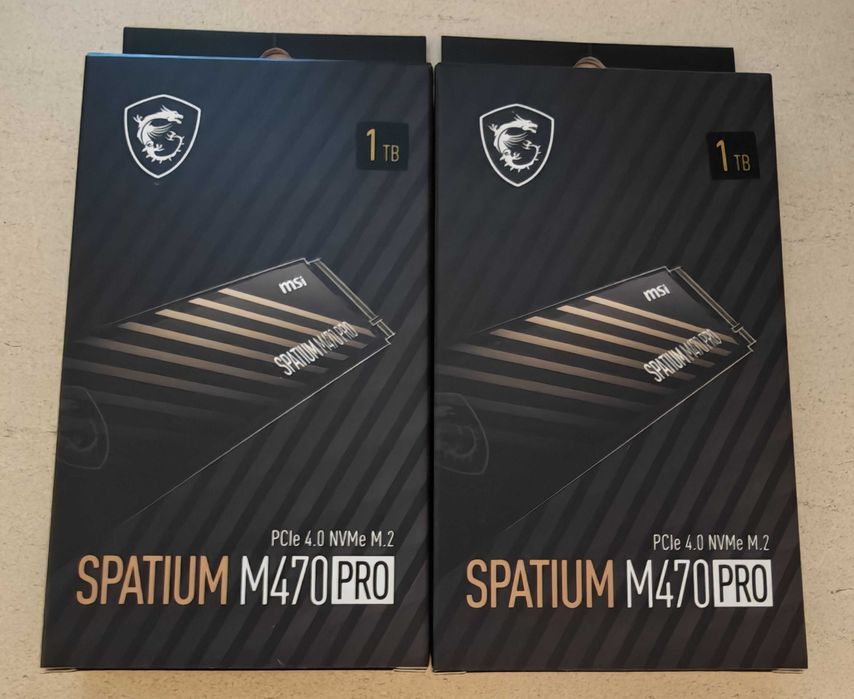 2x SSD NVMe 2280 MSI Spatium M470 Pro 1TB NAND