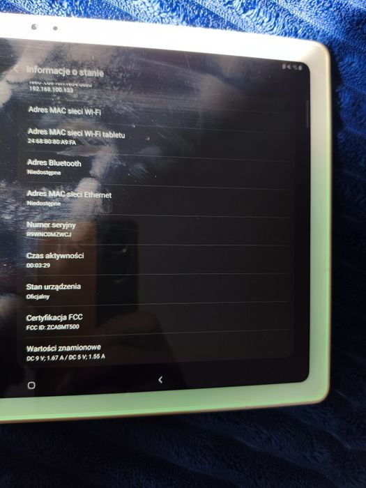 Tablet Samsung A7 SMT500  32 GB silver
