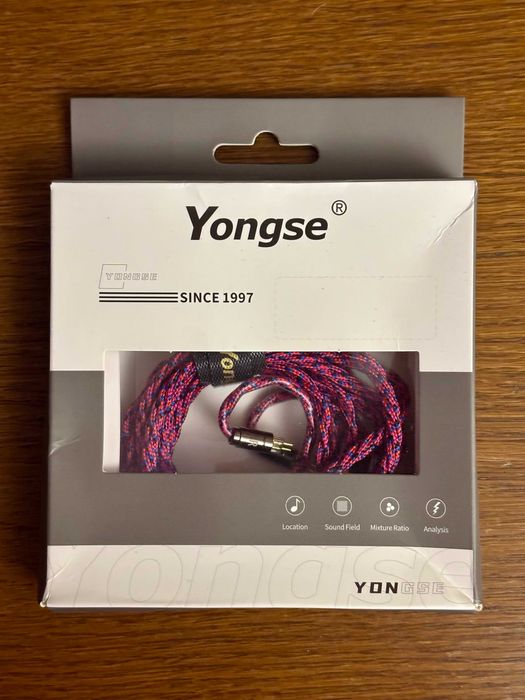 Аудіо кабель Yongse Tricolora 6N Single Crystal Copper