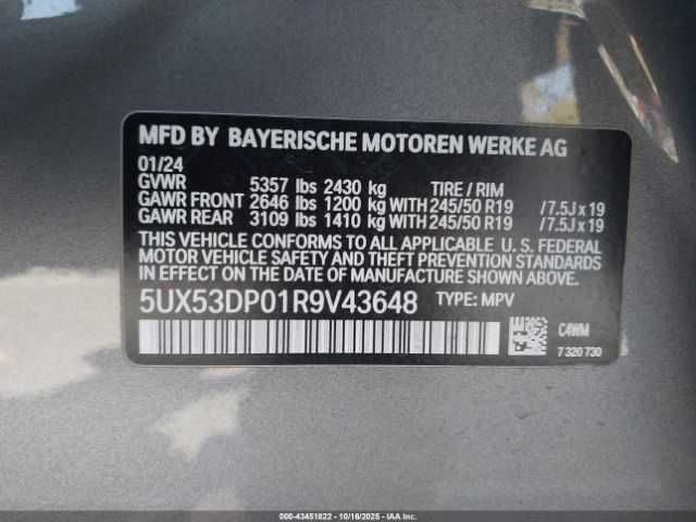 BMW X3 Xdrive 30I 2024