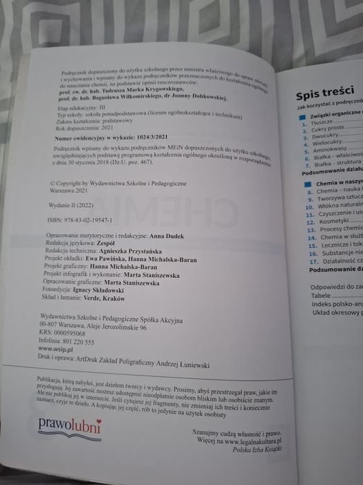 Podręcznik chemia 3