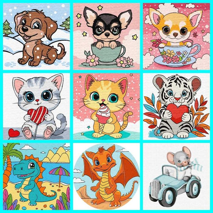 Картины по номерам Детские ,распродажа