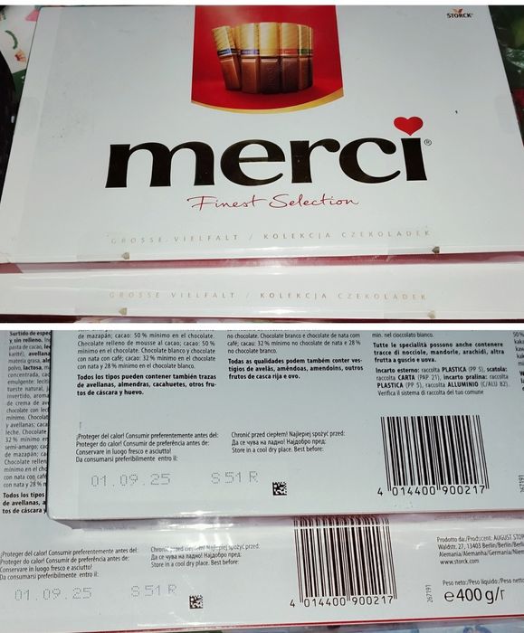 Merci słodycze różne