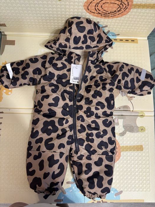 Зимовий комбінезон н&м лео 80р, 86 квіти