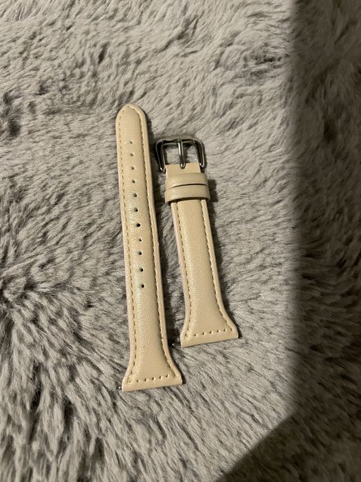 Beżowy pasek do zegarka 22mm