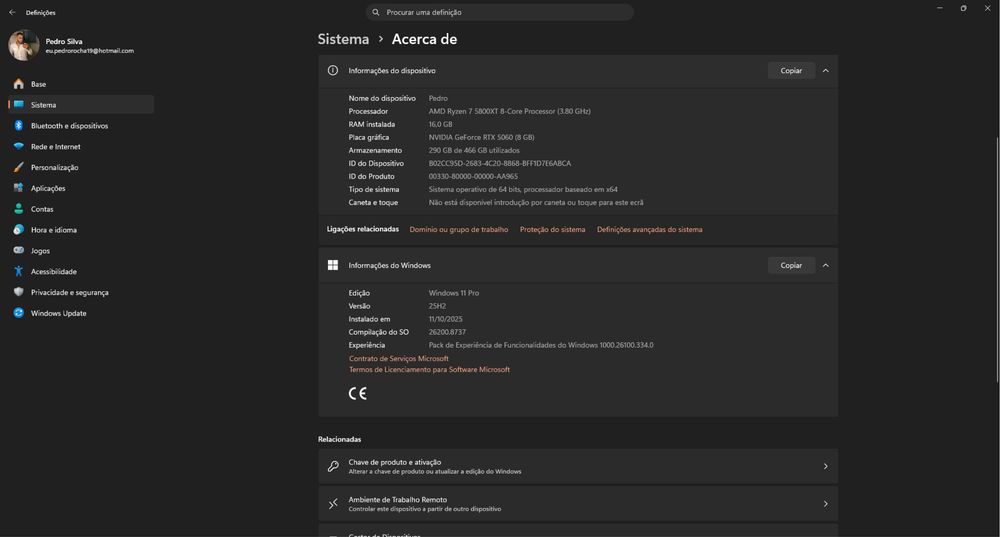 PC Gaming Ryzen 7 + RTX 5060