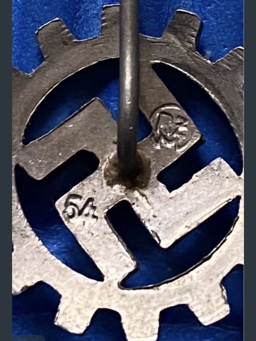 Alfinete nazi membro DAF RZM M1/54 FA Fries, Beuster & Schild-Berlin