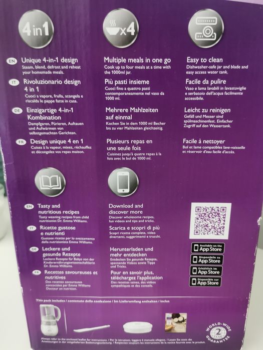 Philips Avent Robot 4 em 1 (SCF875) - por estrear