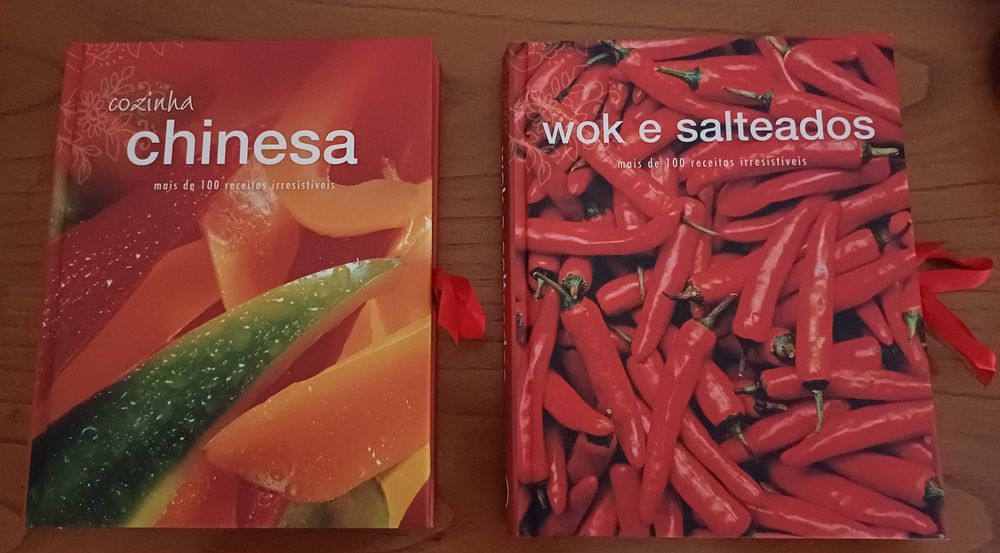 Livros de culinária - Cozinha chinesa e Wok e salteados (capa dura)