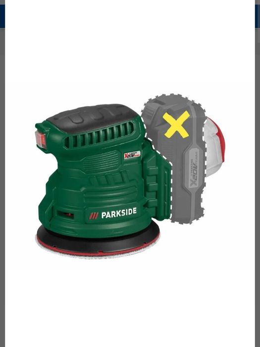 Lixadora excêntrica 20V parkside