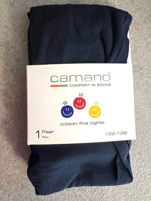 Rajstopy dziecięce Camano Cotton Fine tights rozm.Granat___Nowe