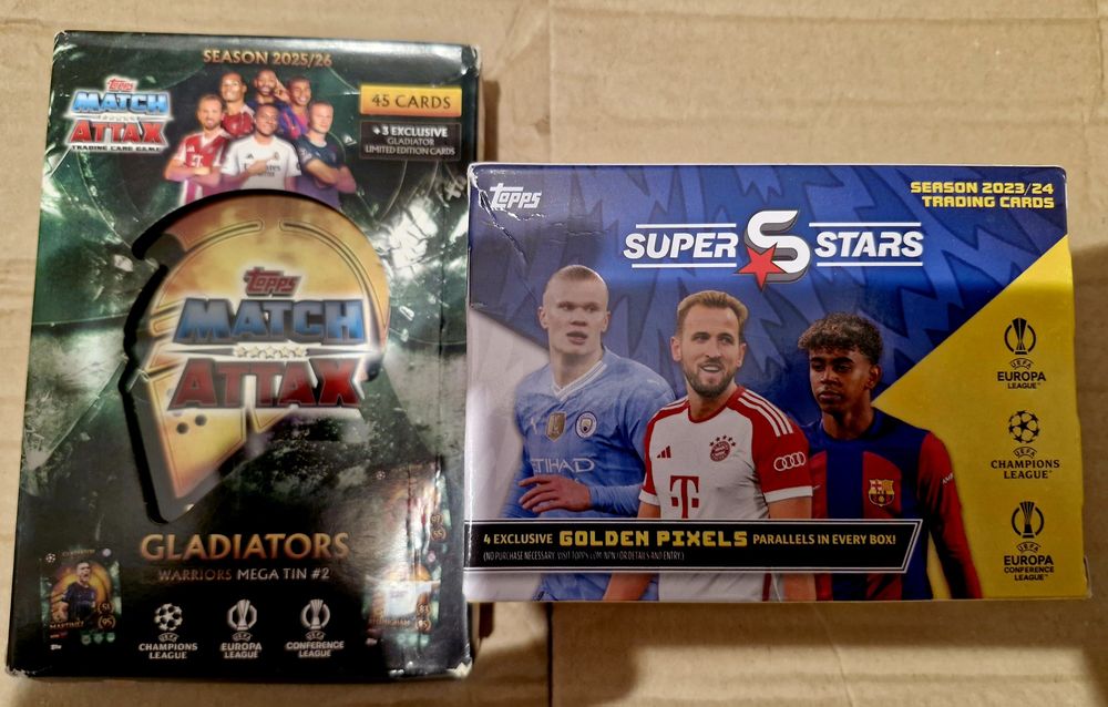 Gladiators x 2, Superstars x 5. Topps.