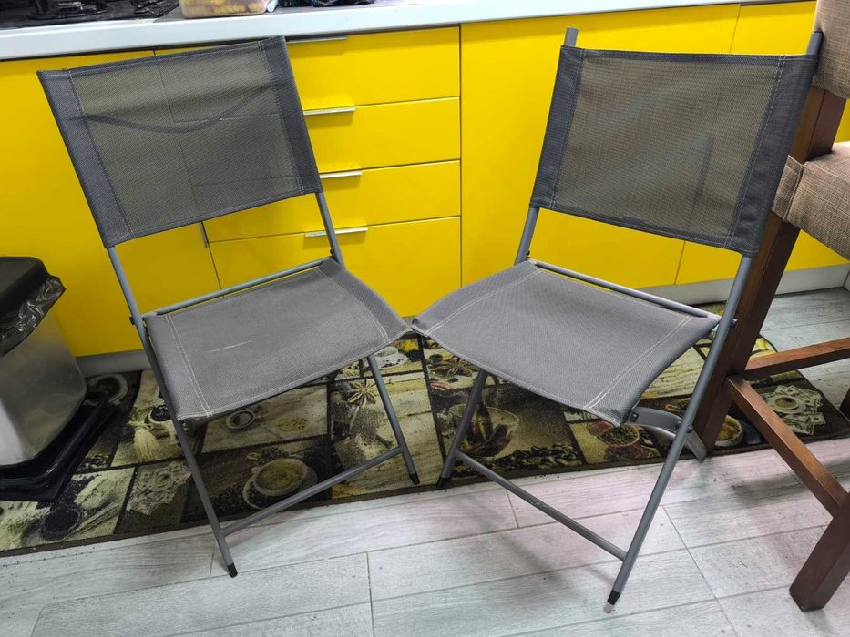 Conjunto de 2 Cadeiras dobráveis Naterial