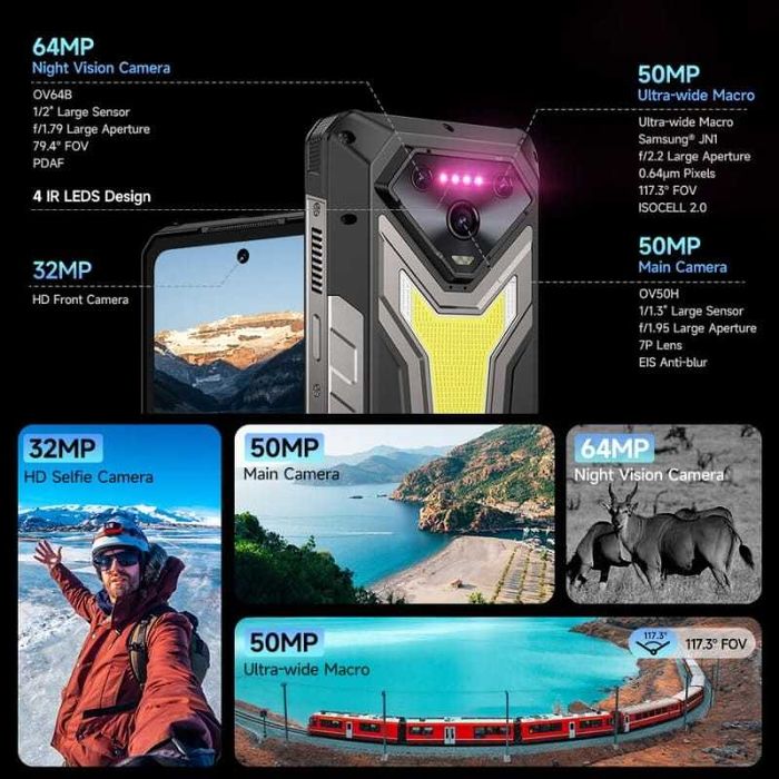Ulefone Armor 34 Plus 5G 16GB/512GB 25500mAh IP69K 2.6GHz