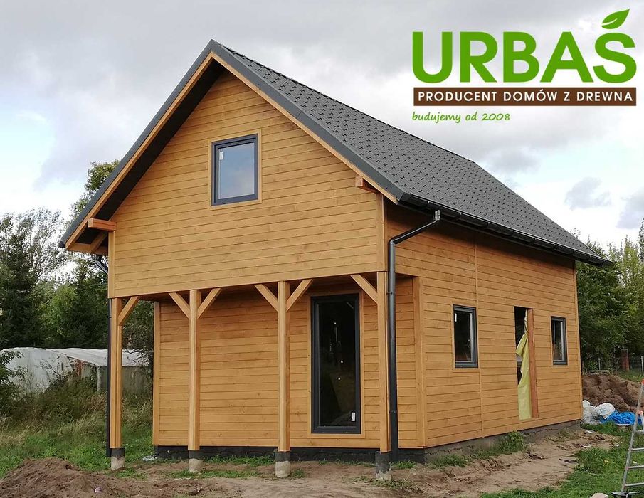 Dom drewniany całoroczny 5 x 7 m - PRODUCENT. Na wymiar.