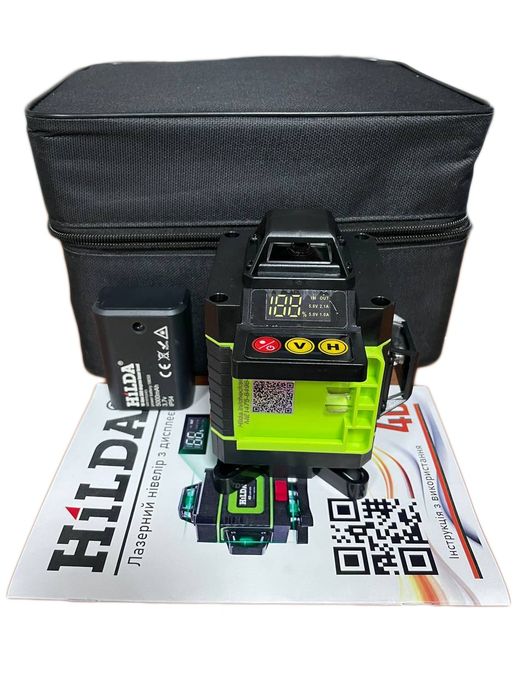 Оригінал! Hilda 4d з дисплеєм 16 ліній, зелений промінь , лазерний рів