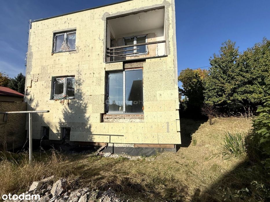 Dom do wykończenia /Ogród/Garaż/Pom. gospodarcze