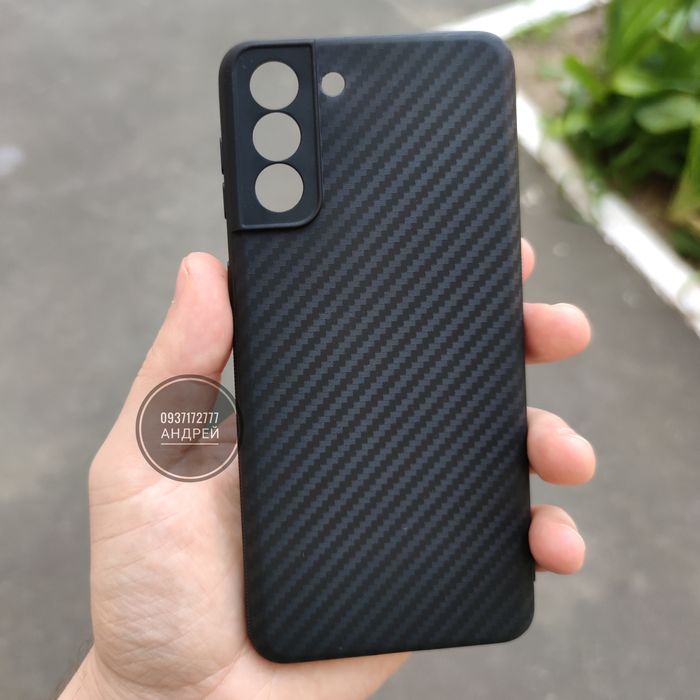 Чехол гибкий Carbon TPU на Samsung S21 Ultra/ S21 FE/ S21 Тонкий.Чохол