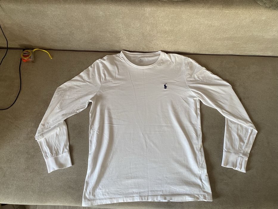 Лонгслив белый Ralph Lauren M