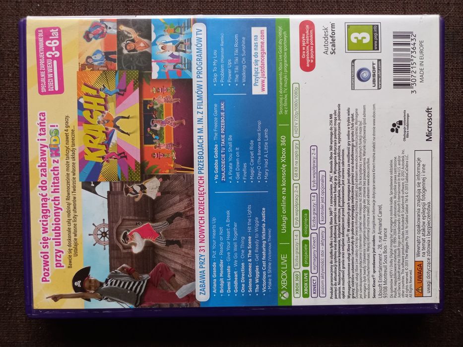 Gra taneczna Just Dance Kids 2014 na konsolę xbox 360 kinect