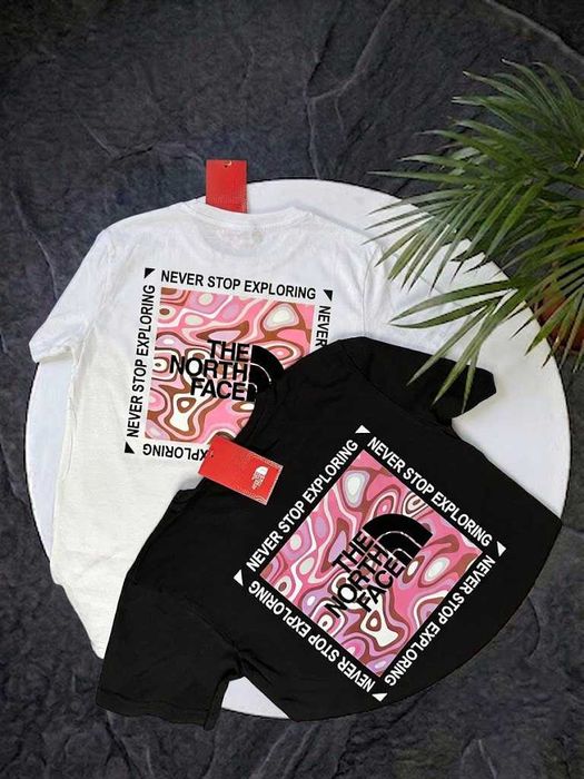 Футболка The North Face PinkBox - Квадрат Розовый (XS S M L XL XXL)