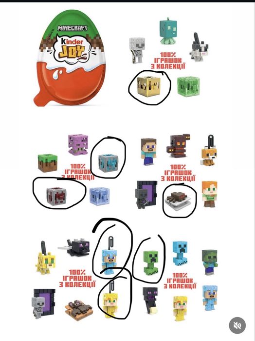 Minecraft Kinder joy