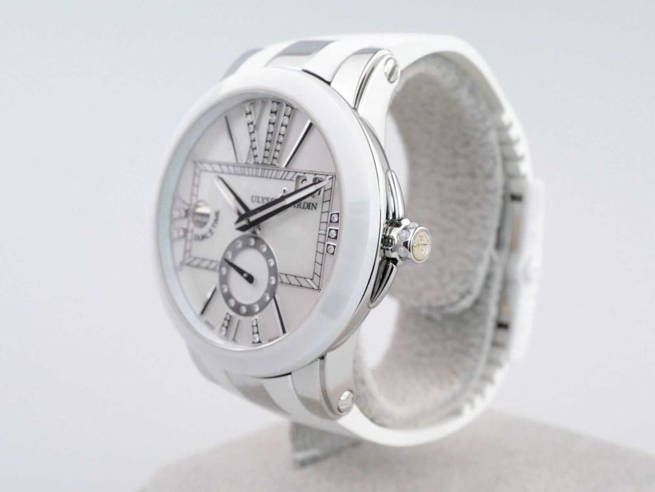 Ulysse Nardin Executive Dual Time Lady MOP Diamond Dial 40