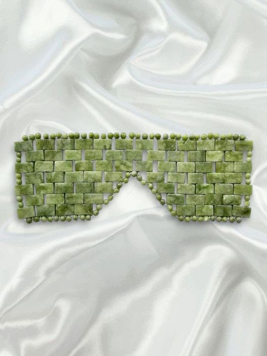 Máscara para os Olhos de Jade Verde