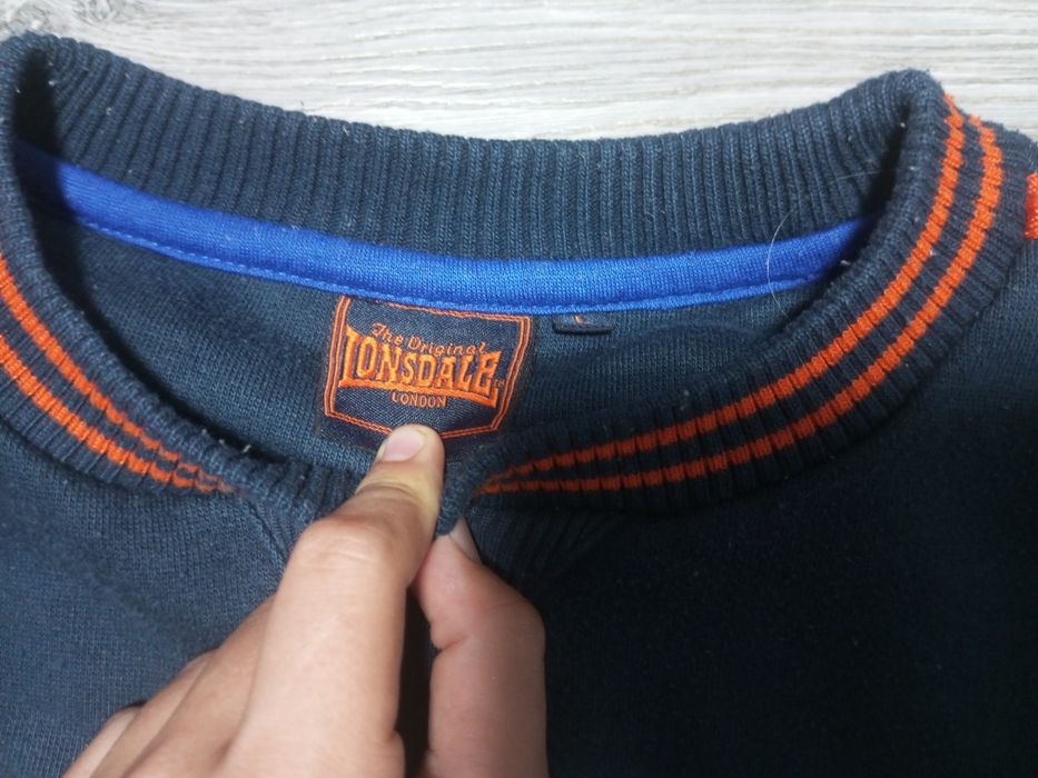 Вінтажний світшот Lonsdale big logo