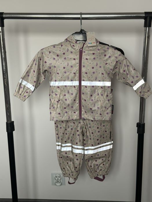 N.54 Zestaw przeciwdeszczowy dla dziecka 86/92 kurtka spodnie na szelk