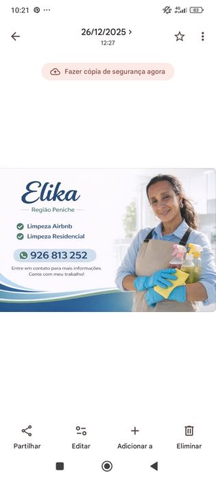 Serviços de limpeza