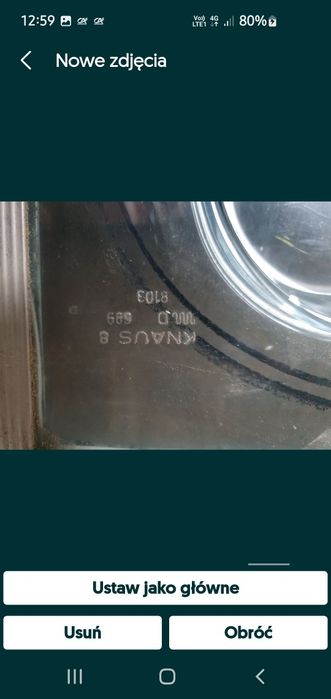 Okno szyba przyczepa kamper