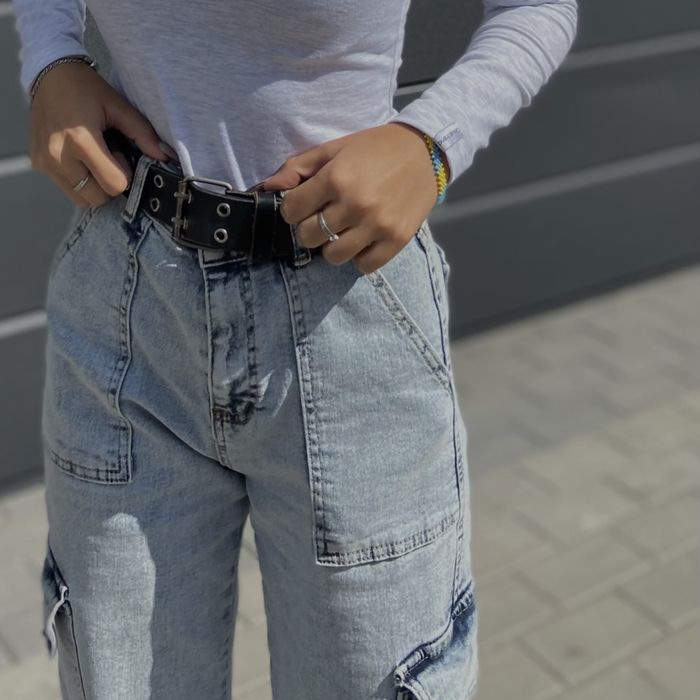 Джинси карго (блакитні)