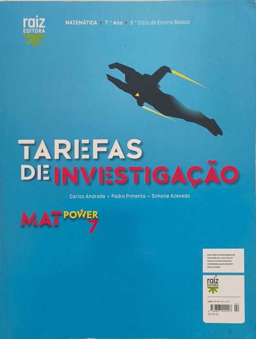 Caderno Atividades MAT POWER 7_Raiz Editora_Como Novo
