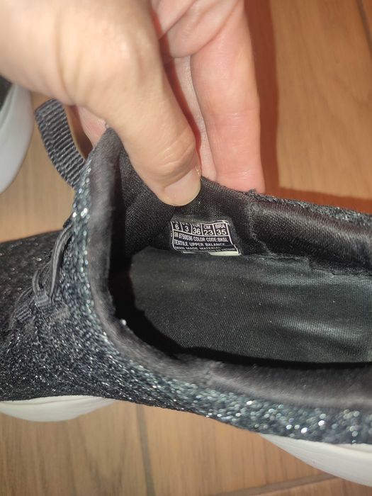 Buty adidasy wsuwane SKECHERS 36 czarne 23cm