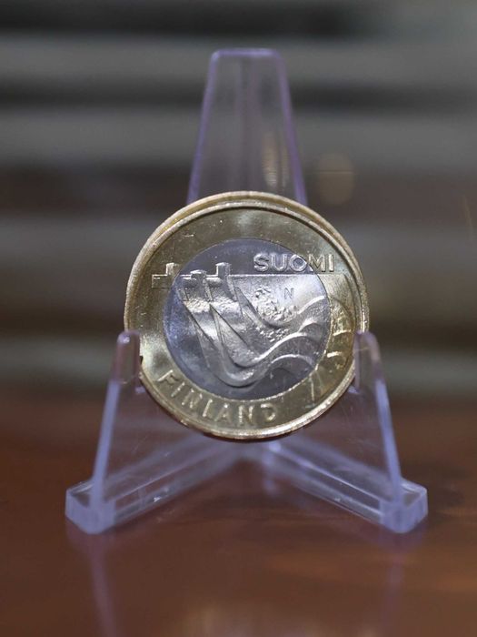 Finlândia Moeda 5€ Bimetálica - 2013 - Províncias Históricas – Carélia