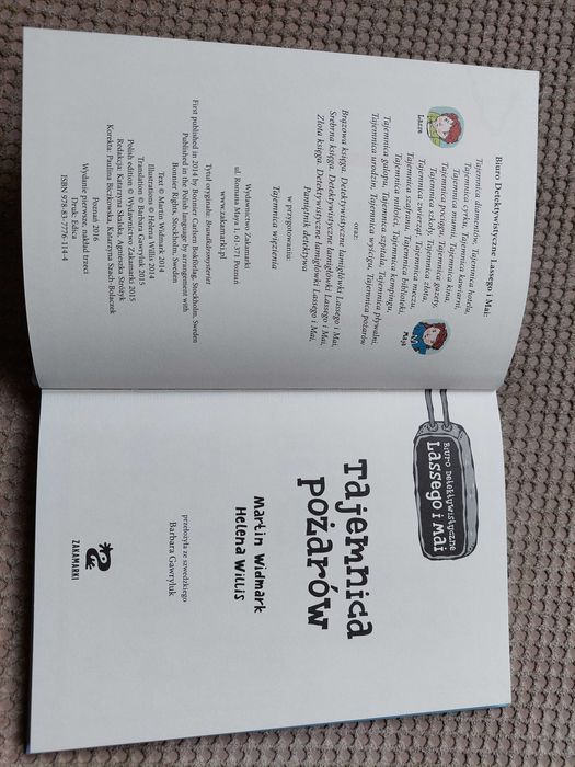 "Tajemnica pożarów" Martin Widmark, Helena Willis